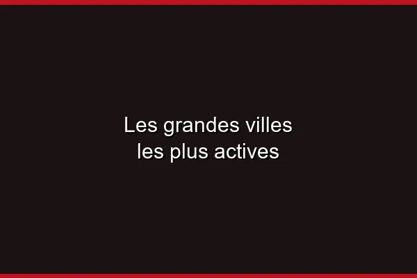 Les grandes villes les plus actives