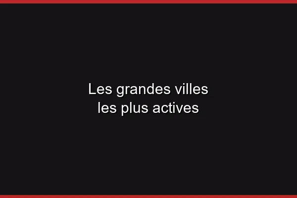 Les grandes villes les plus actives