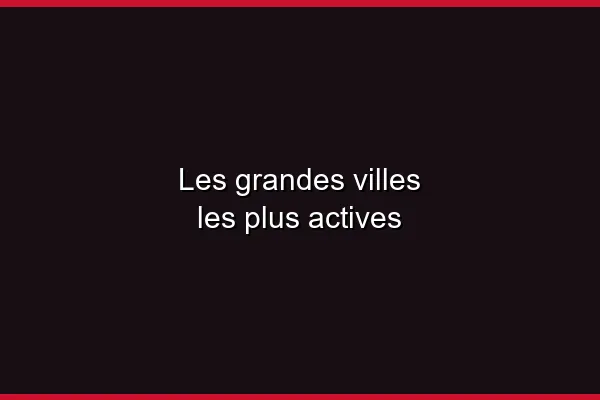 Les grandes villes les plus actives